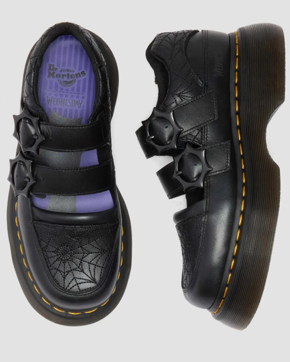 Dr. Martens Collaborations|Collaborations*Buzz Mary Jane Wednesday Shoes in Black Black — Nappa Lux