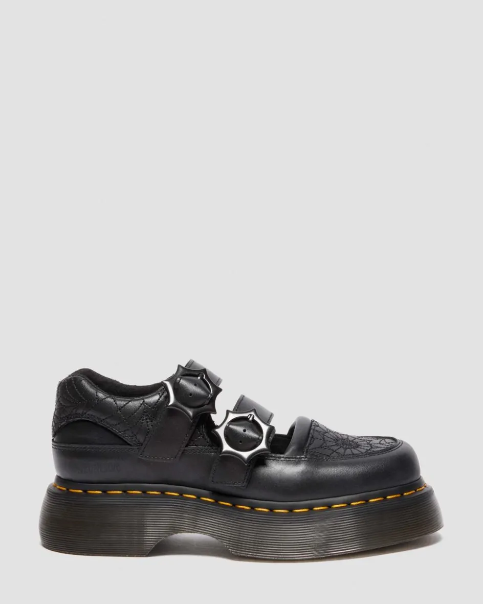 Dr. Martens Collaborations|Collaborations*Buzz Mary Jane Wednesday Shoes in Black Black — Nappa Lux