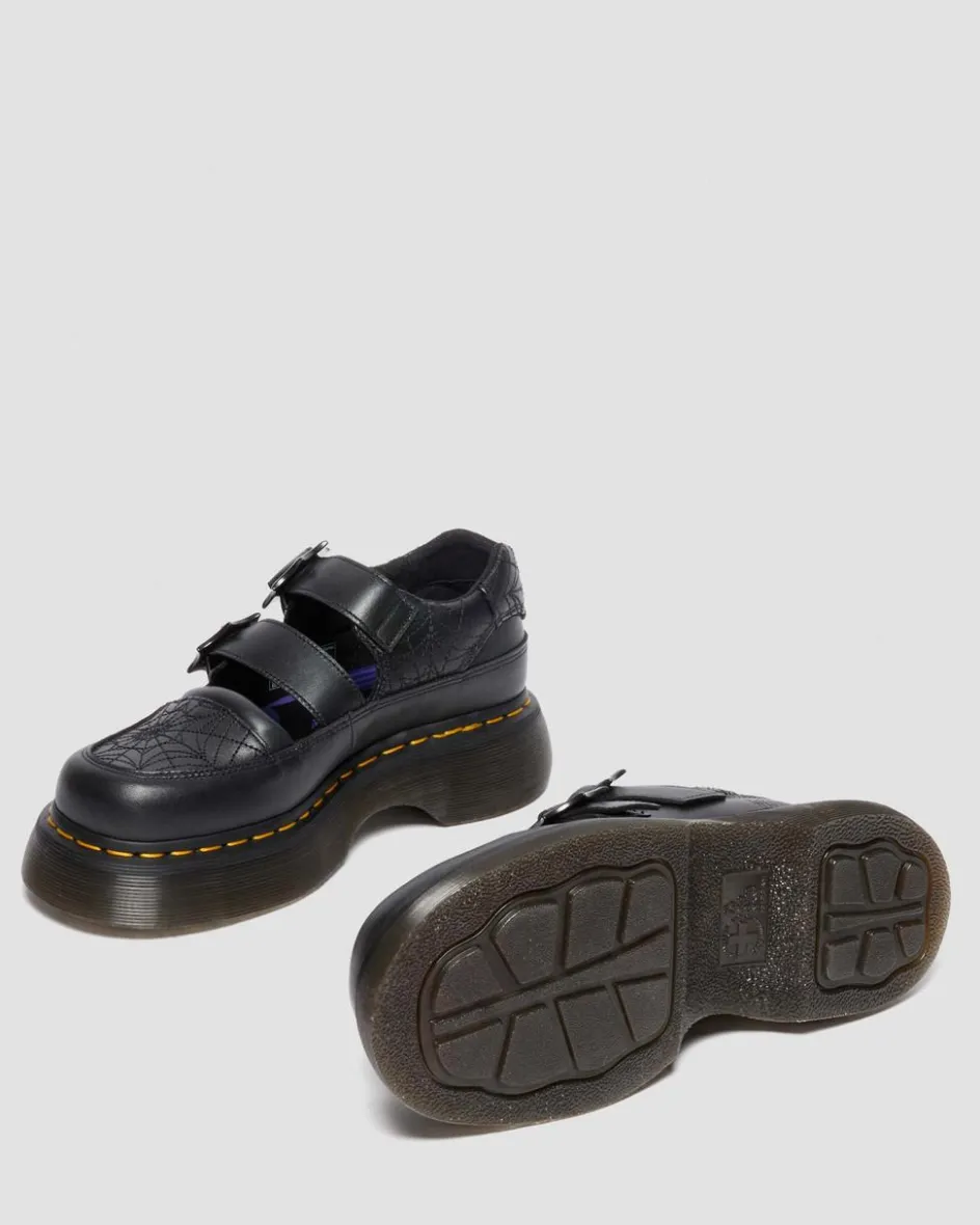 Dr. Martens Collaborations|Collaborations*Buzz Mary Jane Wednesday Shoes in Black Black — Nappa Lux