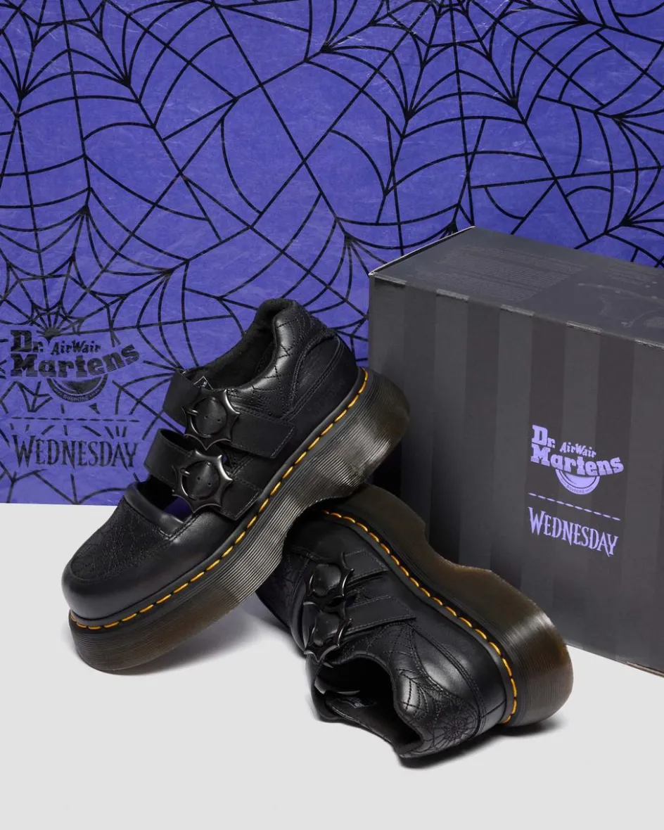 Dr. Martens Collaborations|Collaborations*Buzz Mary Jane Wednesday Shoes in Black Black — Nappa Lux