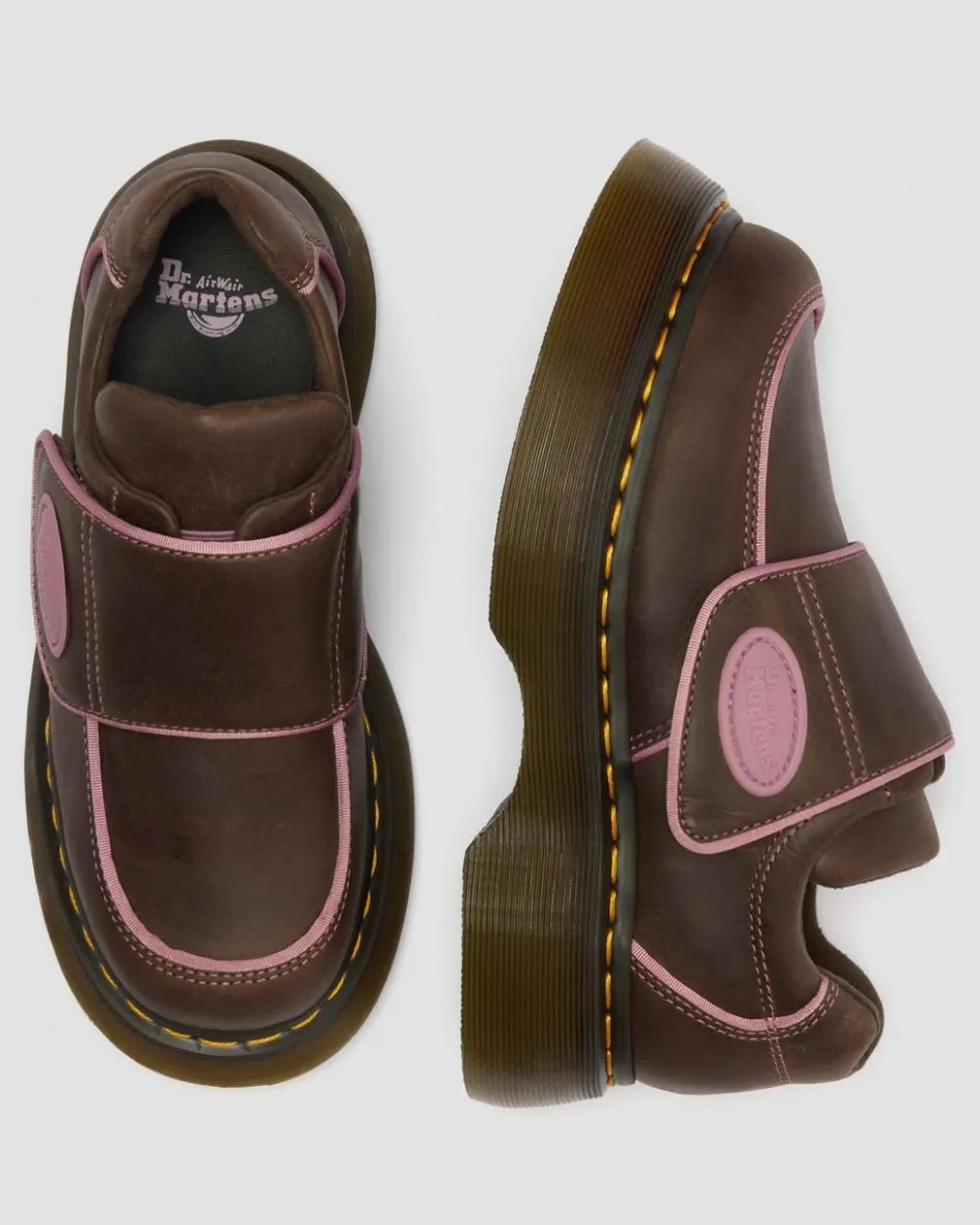 Dr. Martens Shoes|Platform Shoes*Buzz Strap Wyoming Shoes in Dark Brown Dark Brown — Wyoming