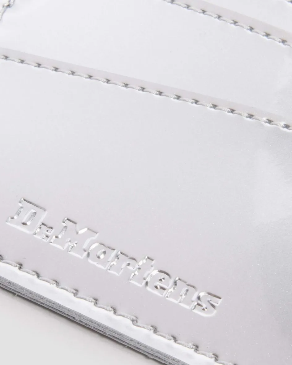 Dr. Martens New And Featured|Accessories*Cardholder II Card Holder Silver Metallic Patent Lamper in Silver Metallic Silver Metallic — Patent Lamper