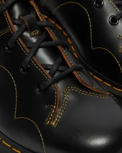 Dr. Martens Last Chance Styles*Church Platform Monkey Boots in Black Black — Vintage Smooth