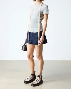 Dr. Martens Sandals|New And Featured*Clarissa Strap Hair On Leather Quad Sandals in Cream CREAM+BLACK