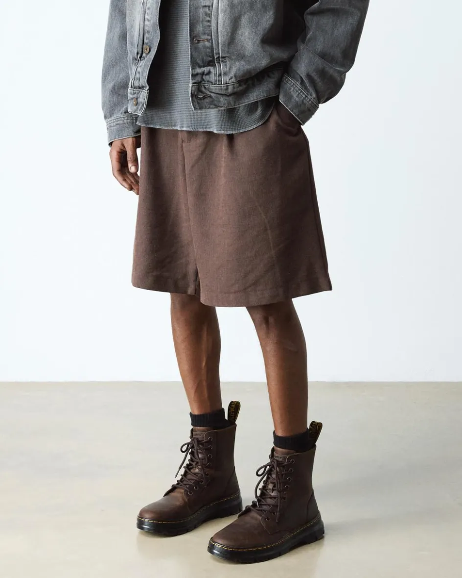 Dr. Martens Boots|Casual Boots*Combs Crazy Horse Leather Casual Boots in Brown Brown — Crazy Horse