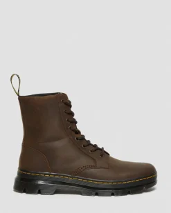 Dr. Martens Boots|Casual Boots*Combs Crazy Horse Leather Casual Boots in Brown Brown — Crazy Horse