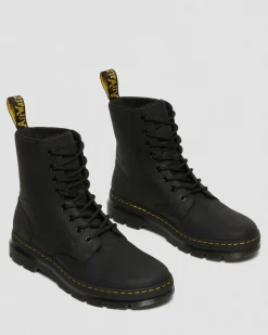 Dr. Martens Boots|Casual Boots*Combs Leather Casual Boots in Black Black — Wyoming