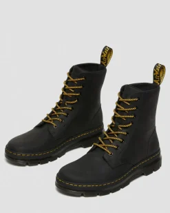 Dr. Martens Boots|Casual Boots*Combs Leather Casual Boots in Black Black — Wyoming