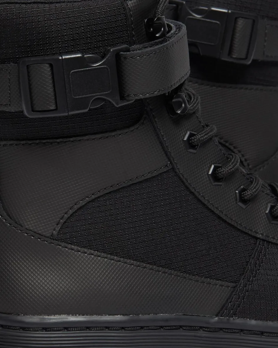 Dr. Martens Boots|Casual Boots*Combs Tech Poly Casual Boots in Black Black — Element Poly Rip Stop