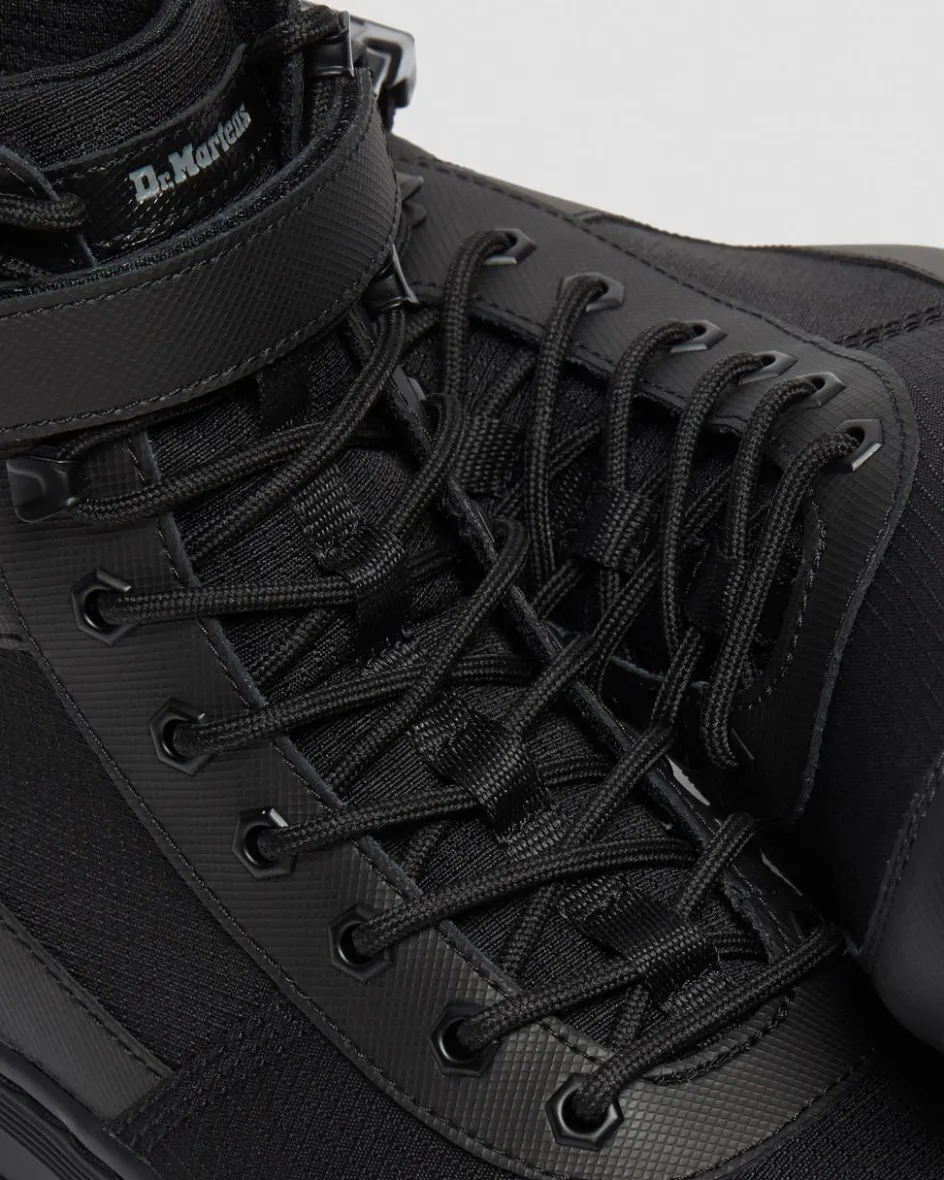 Dr. Martens Boots|Casual Boots*Combs Tech Poly Casual Boots in Black Black — Element Poly Rip Stop
