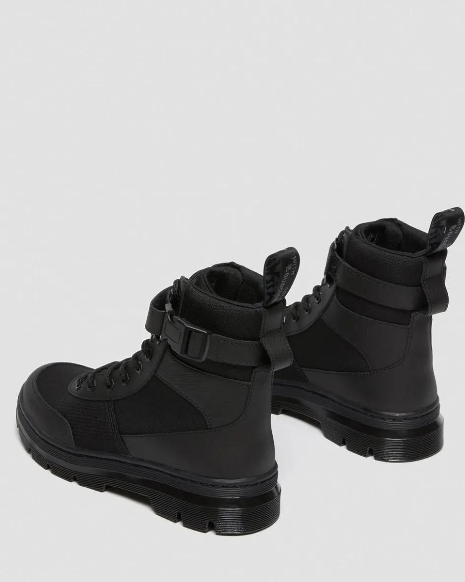 Dr. Martens Boots|Casual Boots*Combs Tech Poly Casual Boots in Black Black — Element Poly Rip Stop