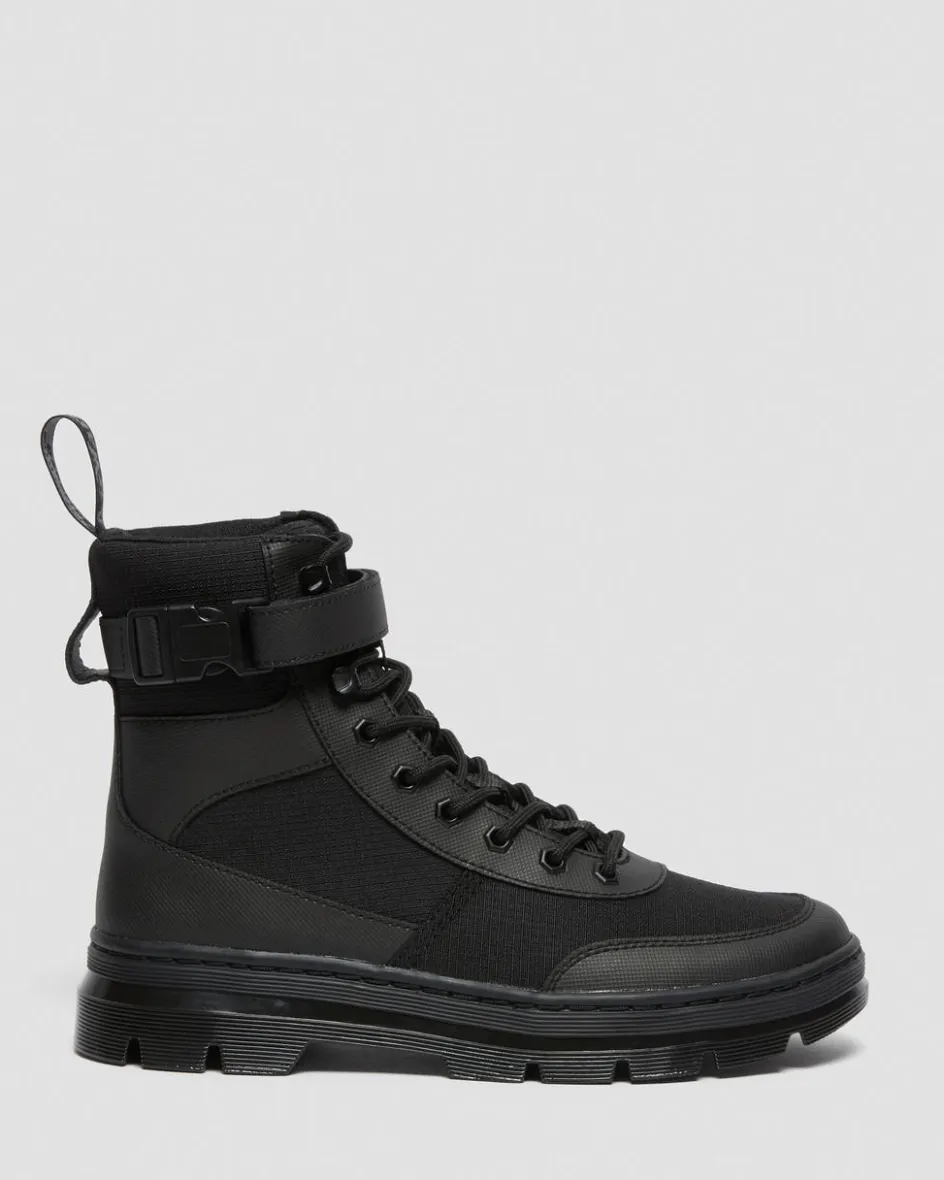 Dr. Martens Boots|Casual Boots*Combs Tech Poly Casual Boots in Black Black — Element Poly Rip Stop