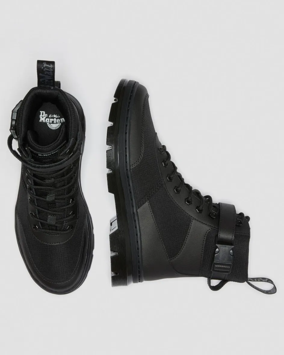 Dr. Martens Boots|Casual Boots*Combs Tech Poly Casual Boots in Black Black — Element Poly Rip Stop