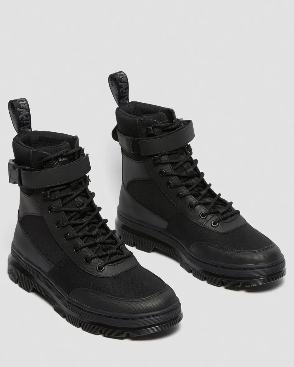 Dr. Martens Boots|Casual Boots*Combs Tech Poly Casual Boots in Black Black — Element Poly Rip Stop