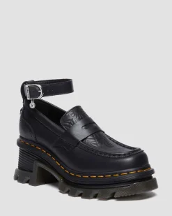 Dr. Martens Collaborations|Collaborations*CORRAN WEDNESDAY HEELED LOAFERS&nbsp; in Black Black — Wanama