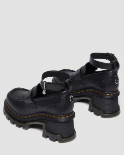 Dr. Martens Collaborations|Collaborations*CORRAN WEDNESDAY HEELED LOAFERS&nbsp; in Black Black — Wanama