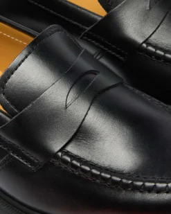 Dr. Martens Shoes|New And Featured*Delapre Penny Loafers in Black Black — Classic Calf