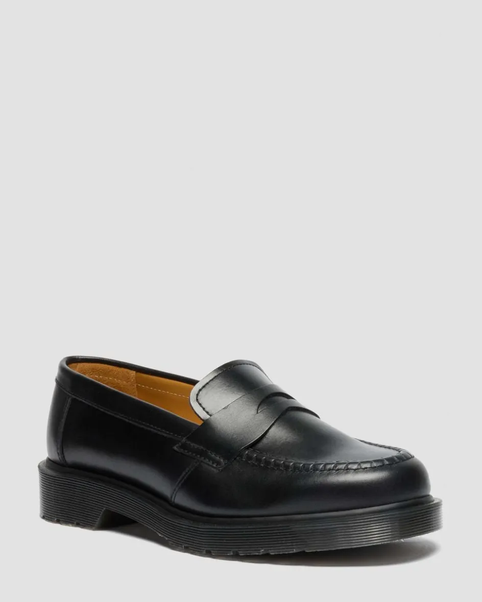 Dr. Martens Shoes|New And Featured*Delapre Penny Loafers in Black Black — Classic Calf