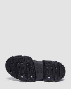 Dr. Martens Ankle Boots|Boots*DMXL 8-eye leather boots in Black Black — Lunar+Rubber Grained Leather