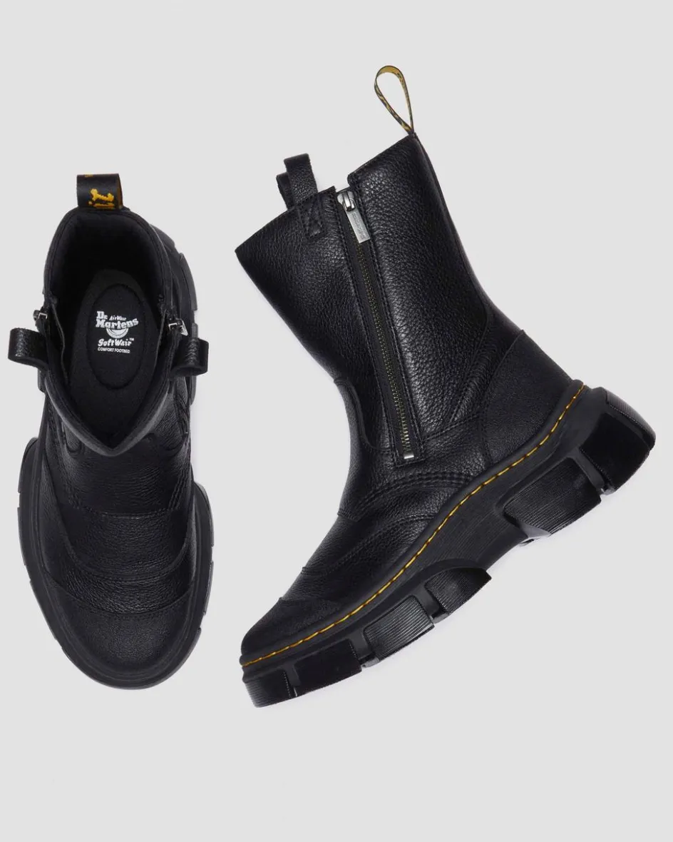 Dr. Martens Last Chance Styles*DMXL Rigger leather boots in Black Black — Lunar