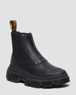 Dr. Martens Boots|Chelsea Boots*DMXL Zip Chelsea leather boots in Black Black — Lunar