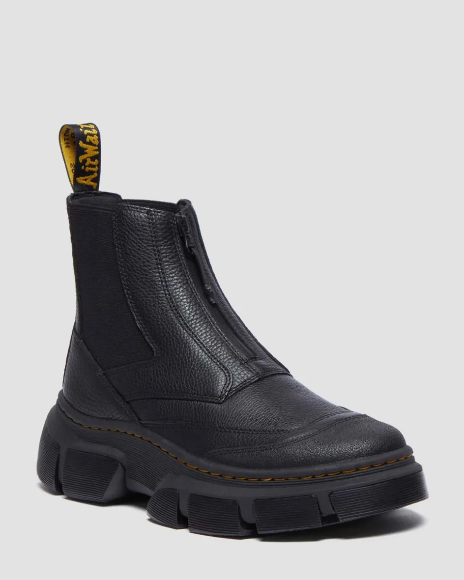 Dr. Martens Boots|Chelsea Boots*DMXL Zip Chelsea leather boots in Black Black — Lunar