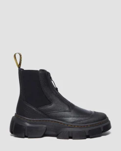 Dr. Martens Boots|Chelsea Boots*DMXL Zip Chelsea leather boots in Black Black — Lunar