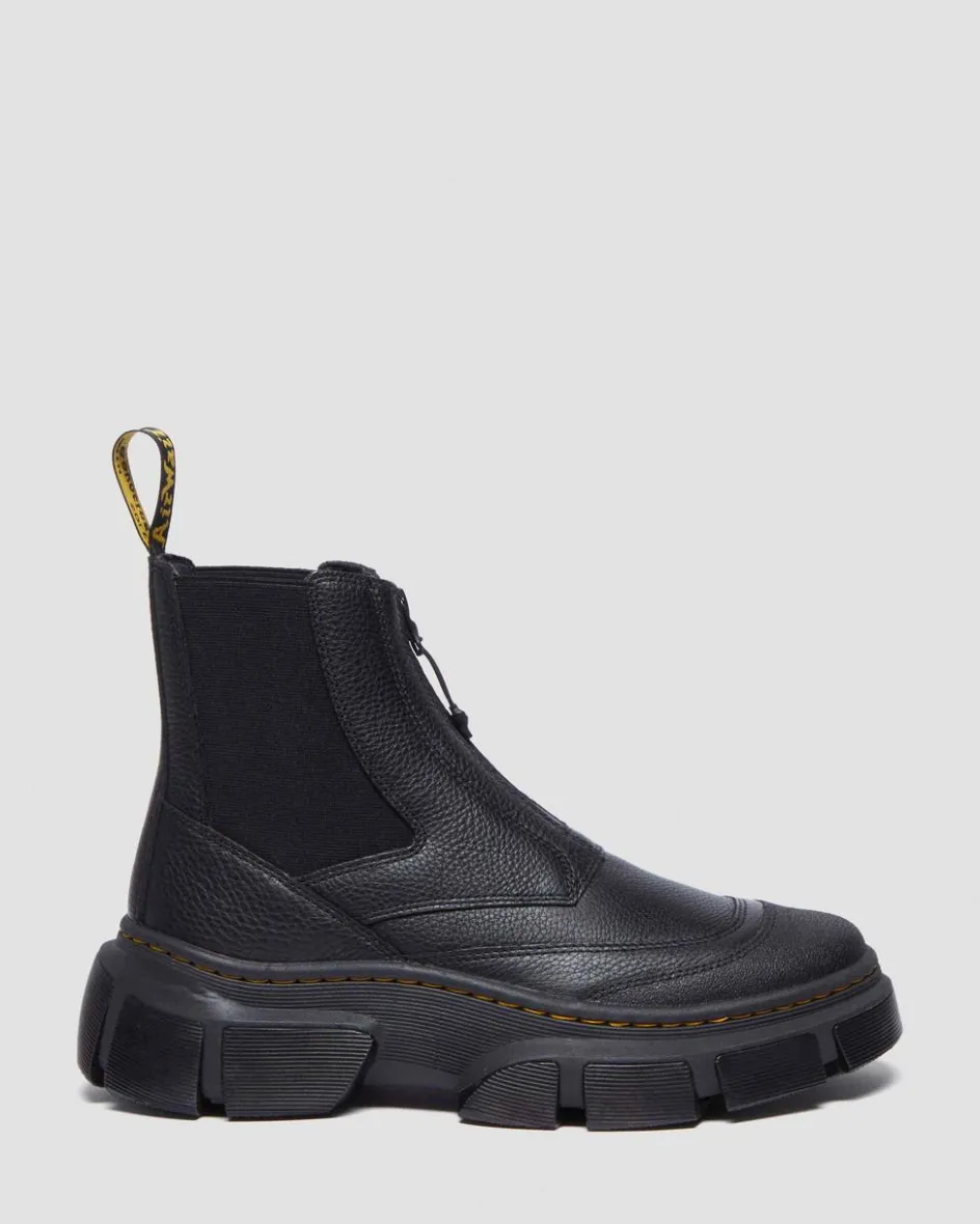 Dr. Martens Boots|Chelsea Boots*DMXL Zip Chelsea leather boots in Black Black — Lunar