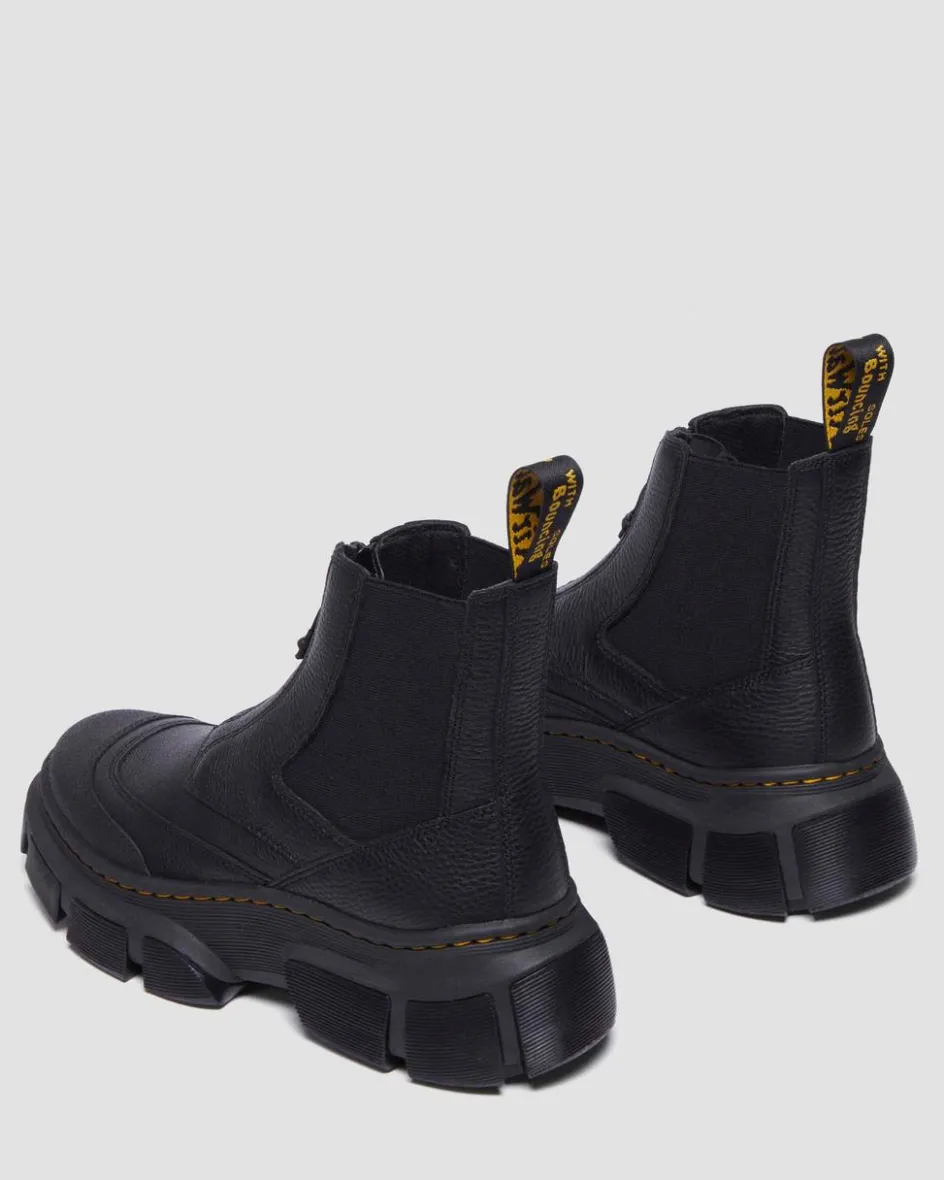 Dr. Martens Boots|Chelsea Boots*DMXL Zip Chelsea leather boots in Black Black — Lunar