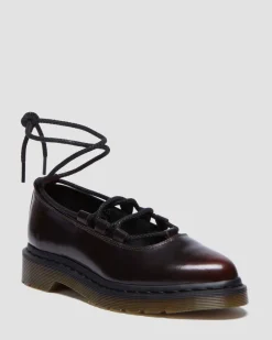Dr. Martens Shoes*Elphie II leather ballet flats in Cherry Red Arcadia Cherry Red Arcadia — Arcadia