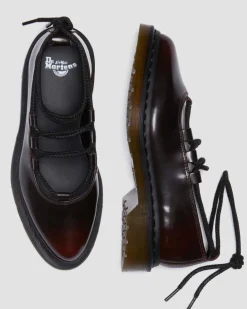 Dr. Martens Shoes*Elphie II leather ballet flats in Cherry Red Arcadia Cherry Red Arcadia — Arcadia