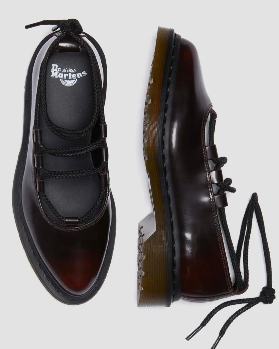 Dr. Martens Shoes*Elphie II leather ballet flats in Cherry Red Arcadia Cherry Red Arcadia — Arcadia