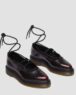Dr. Martens Shoes*Elphie II leather ballet flats in Cherry Red Arcadia Cherry Red Arcadia — Arcadia