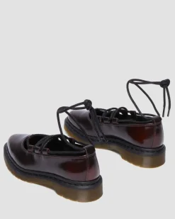 Dr. Martens Shoes*Elphie II leather ballet flats in Cherry Red Arcadia Cherry Red Arcadia — Arcadia