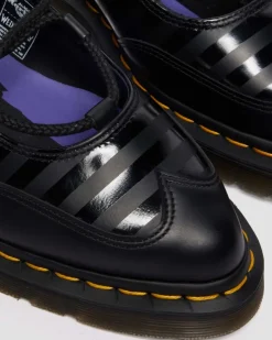 Dr. Martens Collaborations|Collaborations*Elphie II Wednesday Shoes in Black Black — Smooth Leather