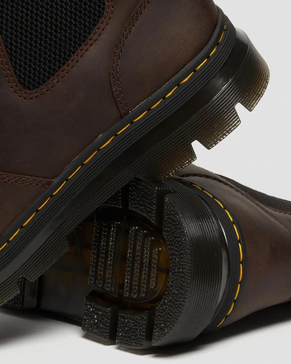Dr. Martens Boots|Chelsea Boots*Embury Crazy Horse Leather Casual Boots in Brown Brown — Crazy Horse