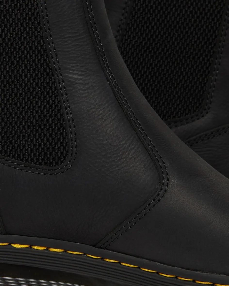 Dr. Martens Boots|Chelsea Boots*Embury Leather Casual Chelsea Boots in Black Black — Wyoming