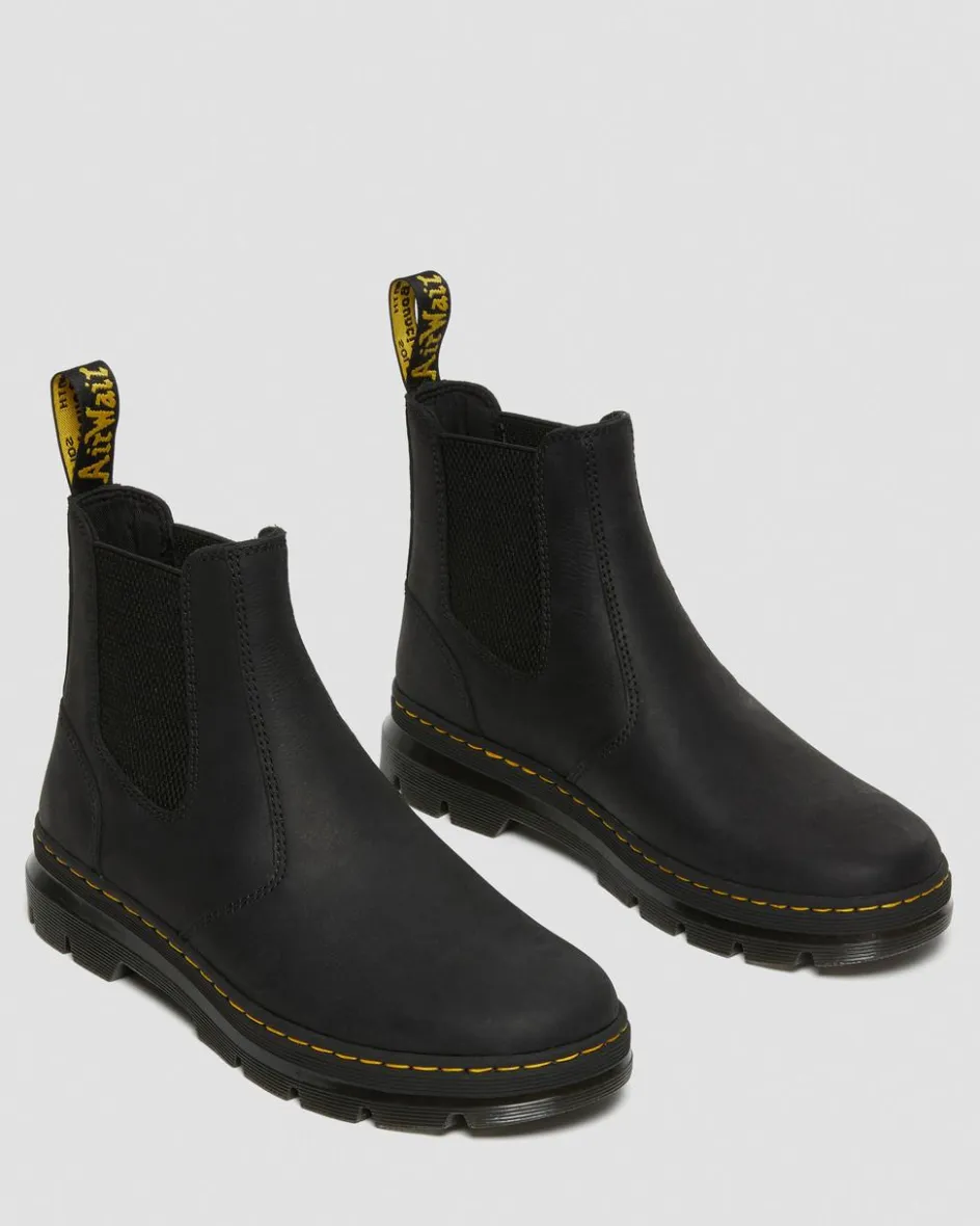 Dr. Martens Boots|Chelsea Boots*Embury Leather Casual Chelsea Boots in Black Black — Wyoming