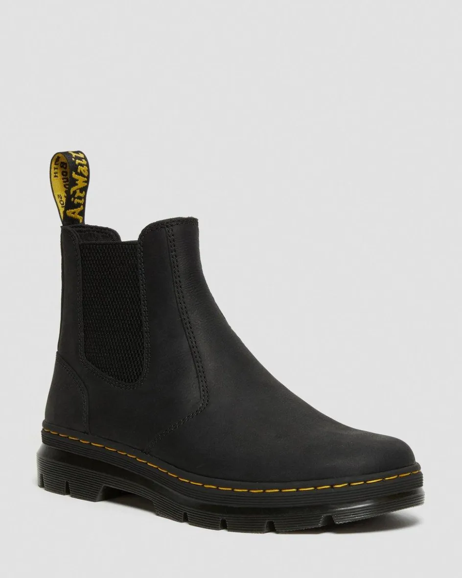 Dr. Martens Boots|Chelsea Boots*Embury Leather Casual Chelsea Boots in Black Black — Wyoming