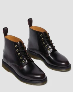 Dr. Martens Last Chance Styles*Emmeline Arcadia Lace Up Boots in Cherry Red Arcadia Cherry Red Arcadia — Arcadia