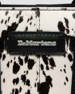 Dr. Martens New And Featured|Accessories*Extra Small Dalmatian Hair On Leather Tote Bag in Cream & Black Cream & Black — Dalmatian Print Hair On