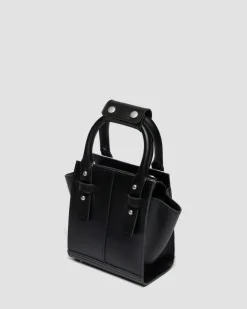 Dr. Martens New And Featured|Accessories*Extra Small Dalmatian Hair On Leather Tote Bag in Cream & Black Cream & Black — Dalmatian Print Hair On