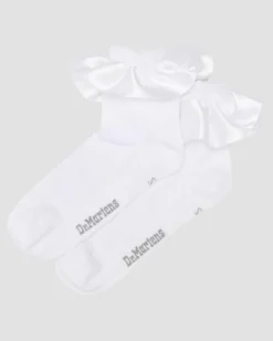 Dr. Martens Socks|New And Featured*Frill Organic Cotton Blend Socks in White White — Organic Cotton Blend