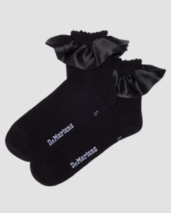 Dr. Martens Socks|New And Featured*Frill Organic Cotton Blend Socks in Black Black — Organic Cotton Blend