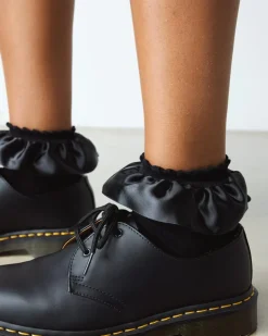Dr. Martens Socks|New And Featured*Frill Organic Cotton Blend Socks in Black Black — Organic Cotton Blend