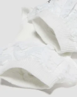 Dr. Martens Accessories|Accessories*Frill Organic Cotton Socks in White White — Organic Cotton Blend