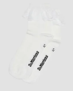 Dr. Martens Accessories|Accessories*Frill Organic Cotton Socks in White White — Organic Cotton Blend