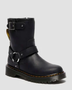 Dr. Martens Last Chance Styles*Genaya Junior in Black Black — Wyoming