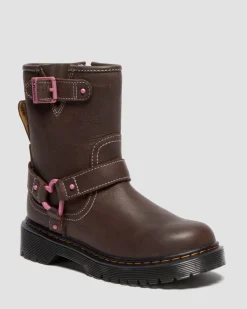 Dr. Martens Last Chance Styles*Genaya Junior in Dark Brown Dark Brown — Wyoming
