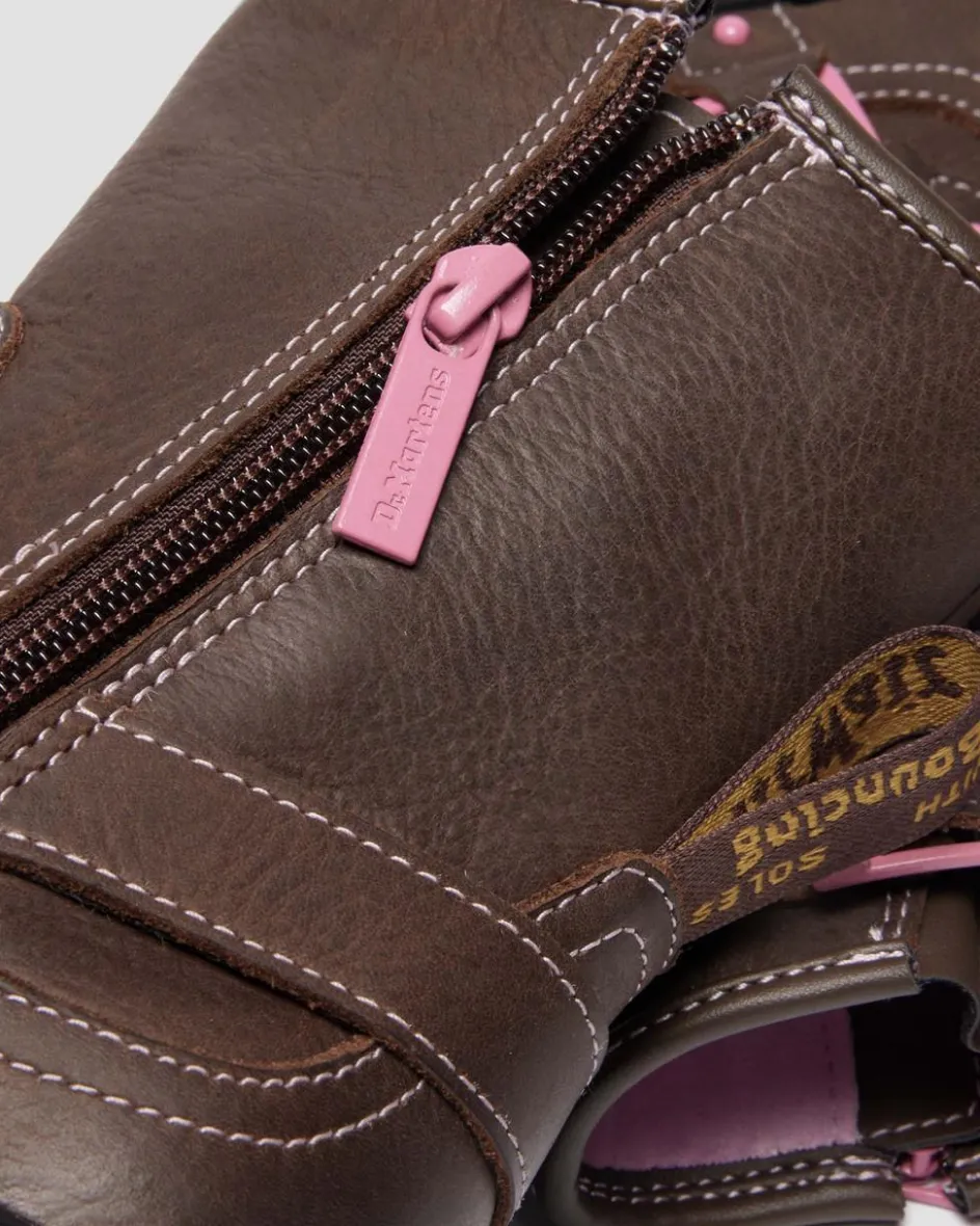 Dr. Martens Last Chance Styles*Genaya Junior in Dark Brown Dark Brown — Wyoming